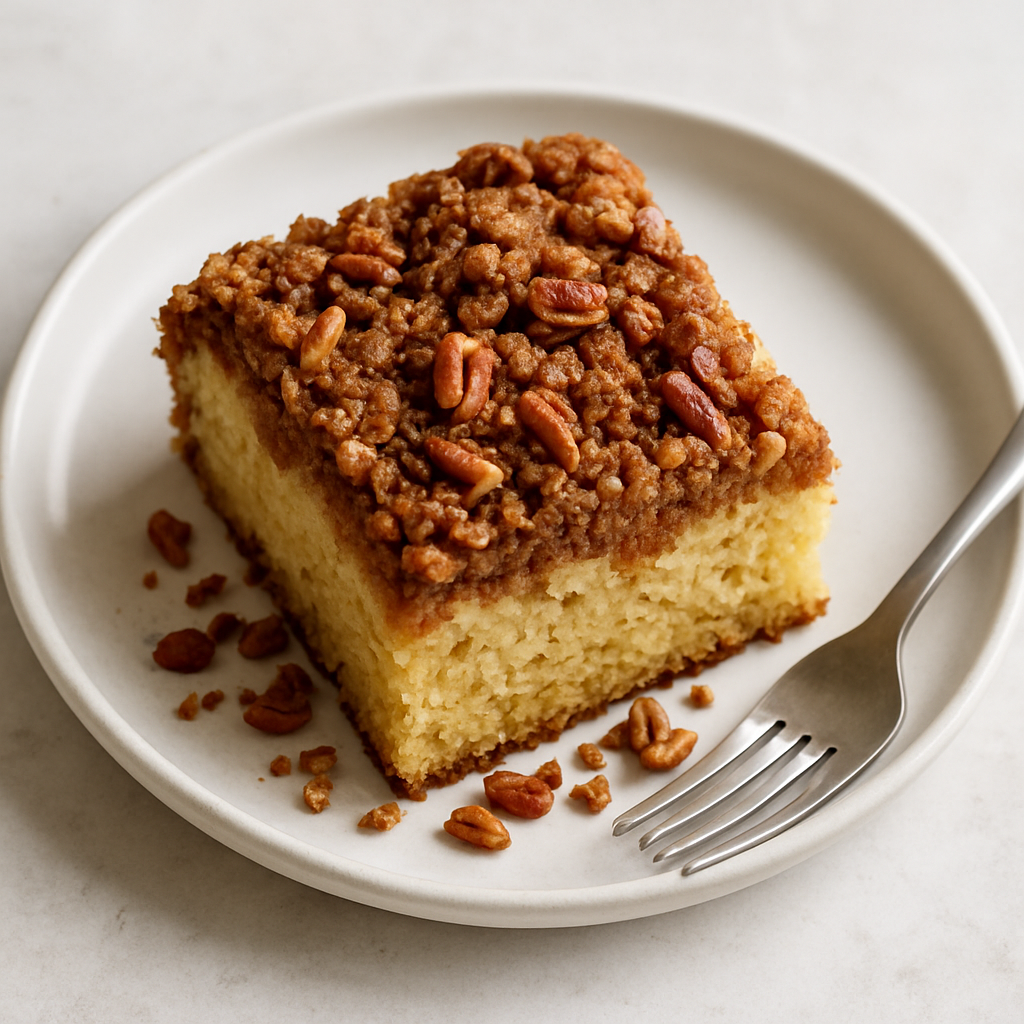 Banana Coffee Cake with Pecans