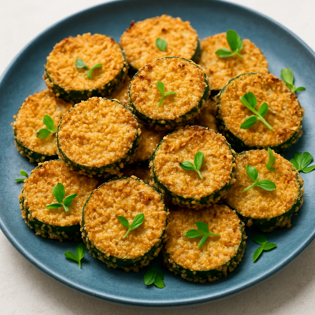 Cashew Breaded Zucchini Chips