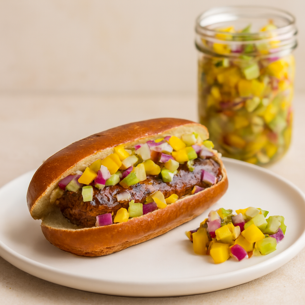 Perro Jambalaya Con Encurtido de la Santa Trinidad