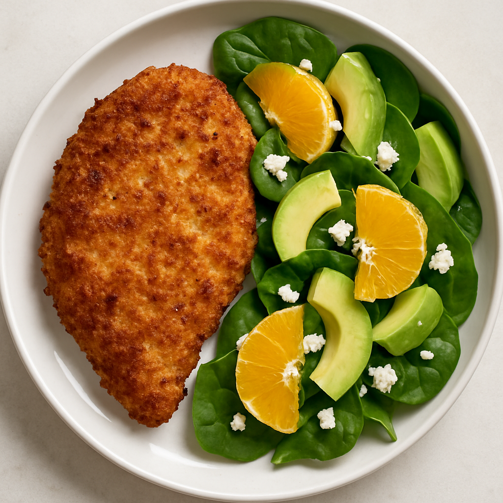 Pollo Frito en Sartén Sin Gluten