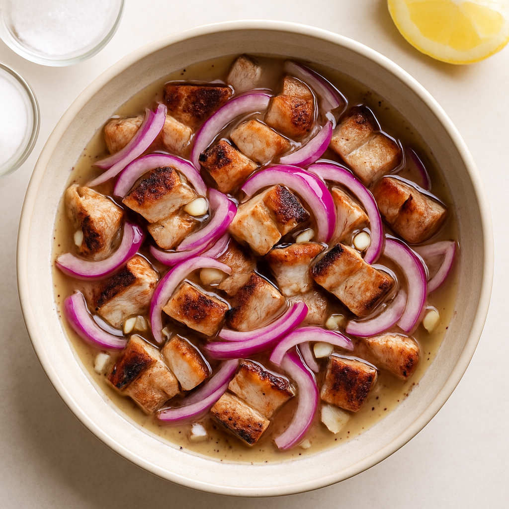 Kilawin: Grilled Pork with Punchy Vinegar Sauce