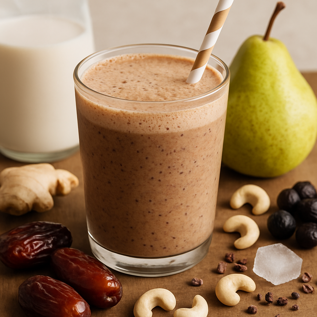 Ginger Chocolate Crunch Smoothie