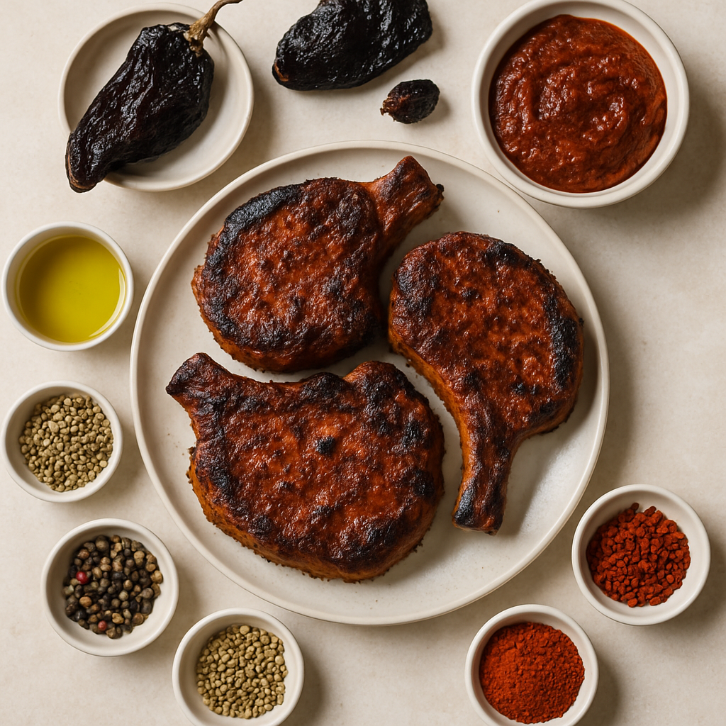 Grilled Pork Chops with Adobo Paste