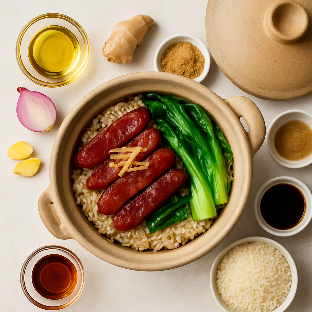 Arroz en Olla de Barro Chino