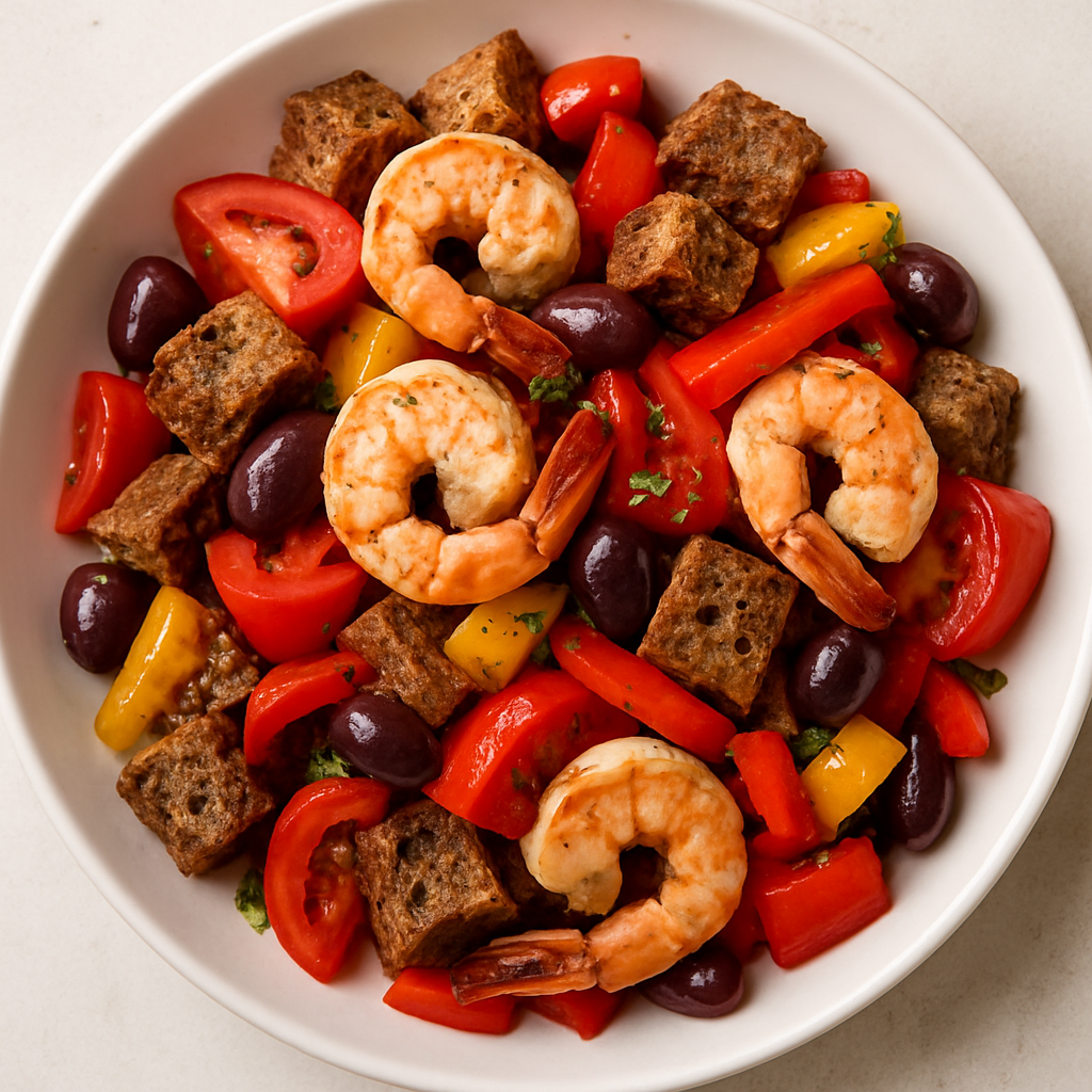 Ensalada de Camarones Panzanella