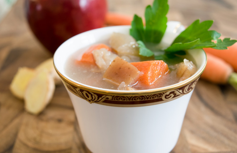 Sopa de Manzana y Zanahoria