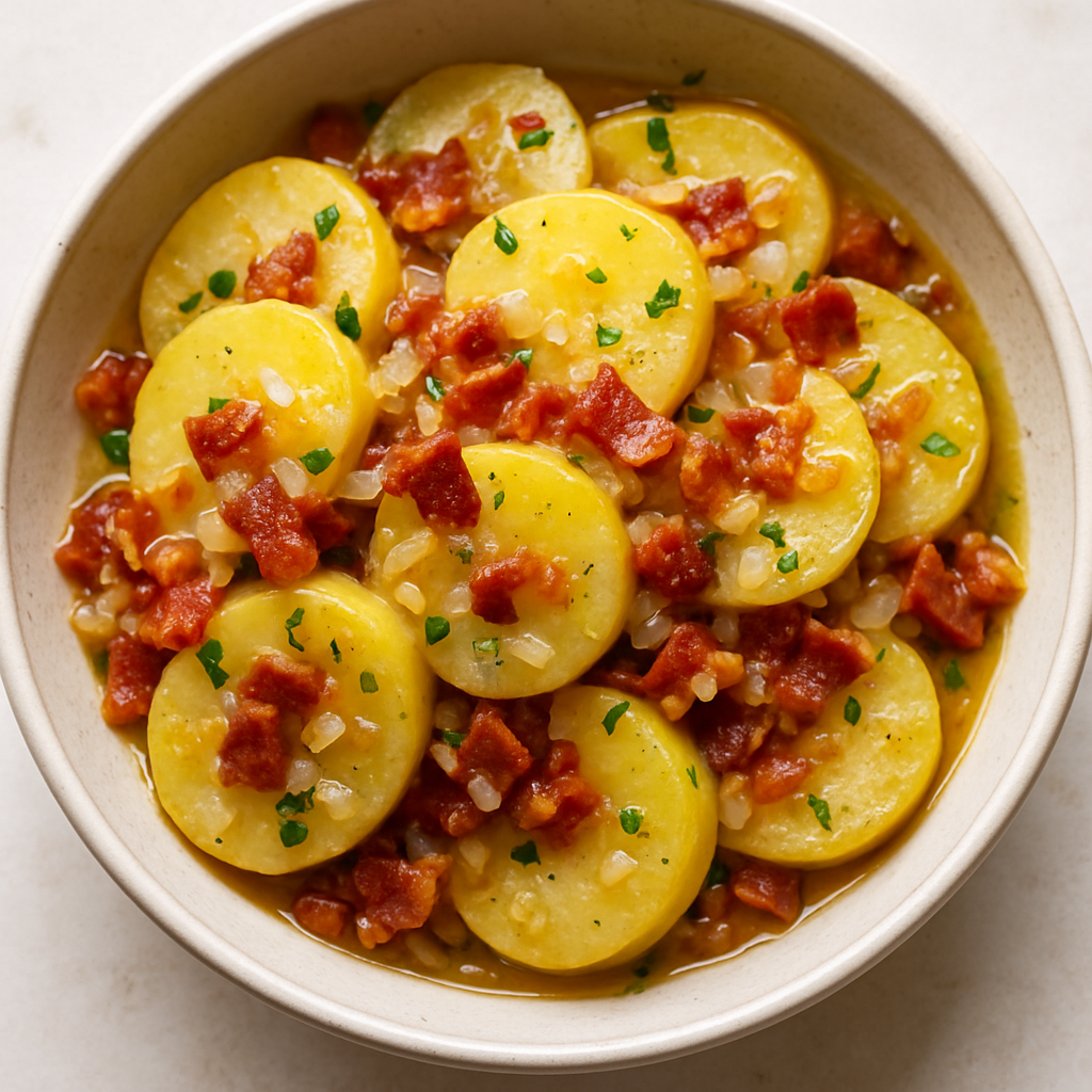 Ensalada Alemana de Papas Caliente