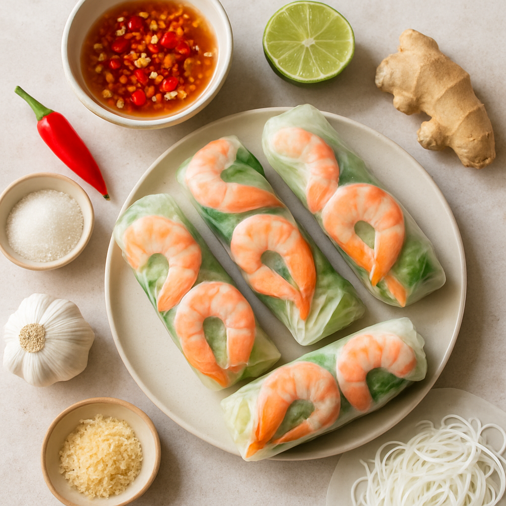 Vietnamese Prawn Summer Rolls