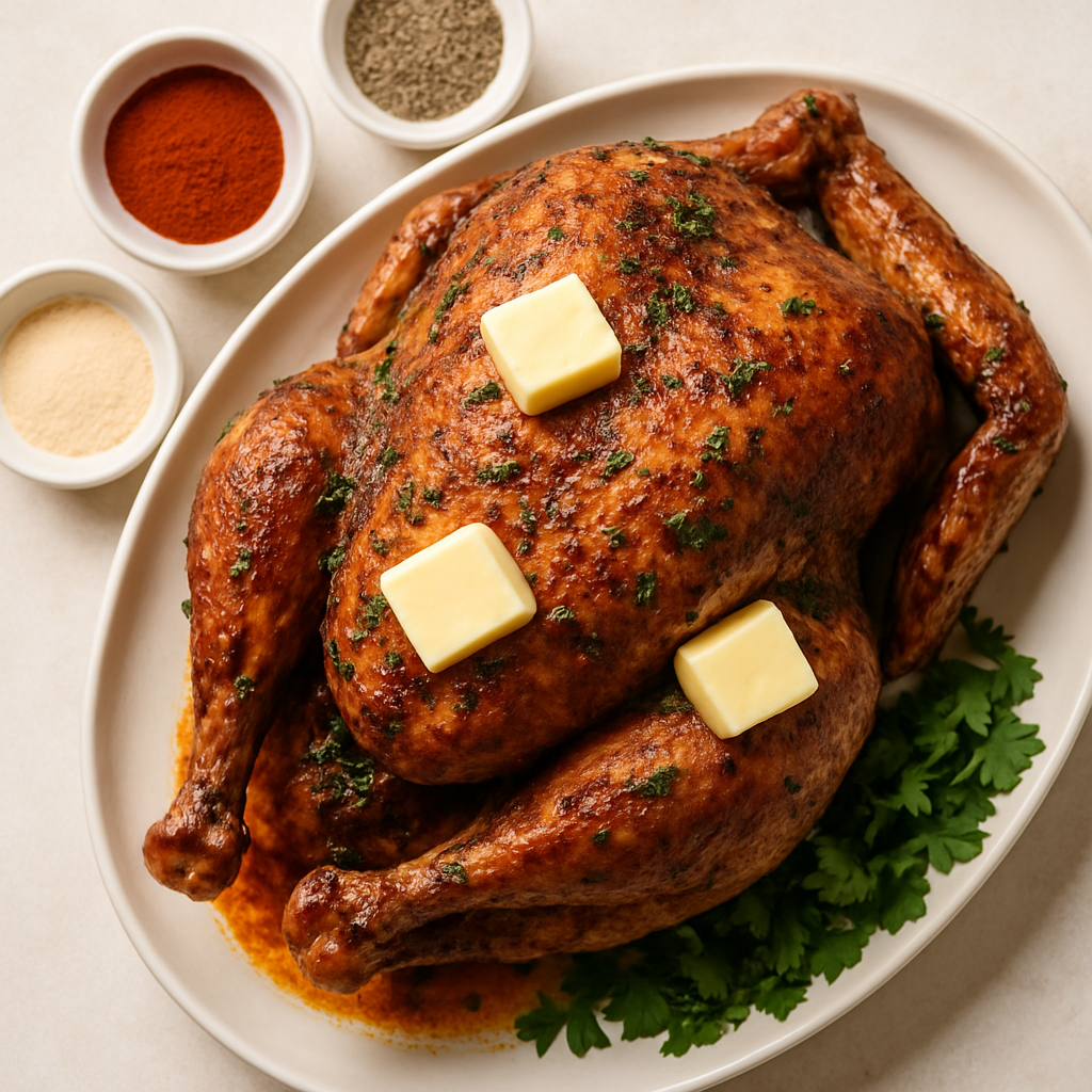 Pavo Asado con Especias Cajún