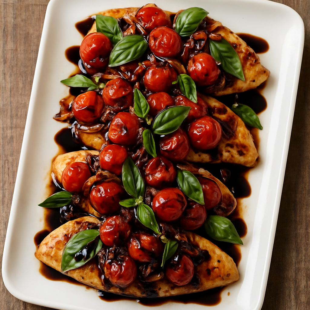 Tomato, Basil, and Balsamic Chicken