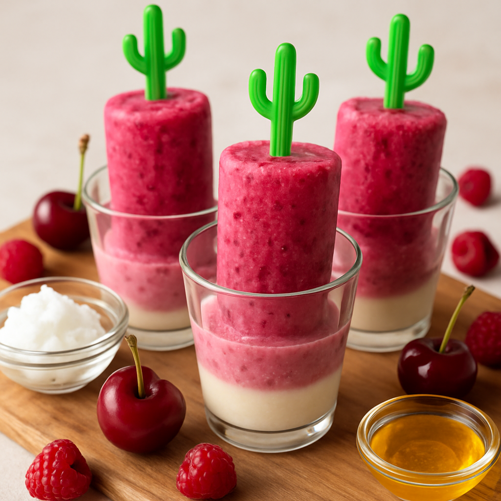 Frozen Berry Cherry Pops