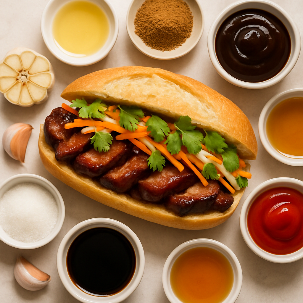 Chinese BBQ Pork Banh Mi Sandwiches