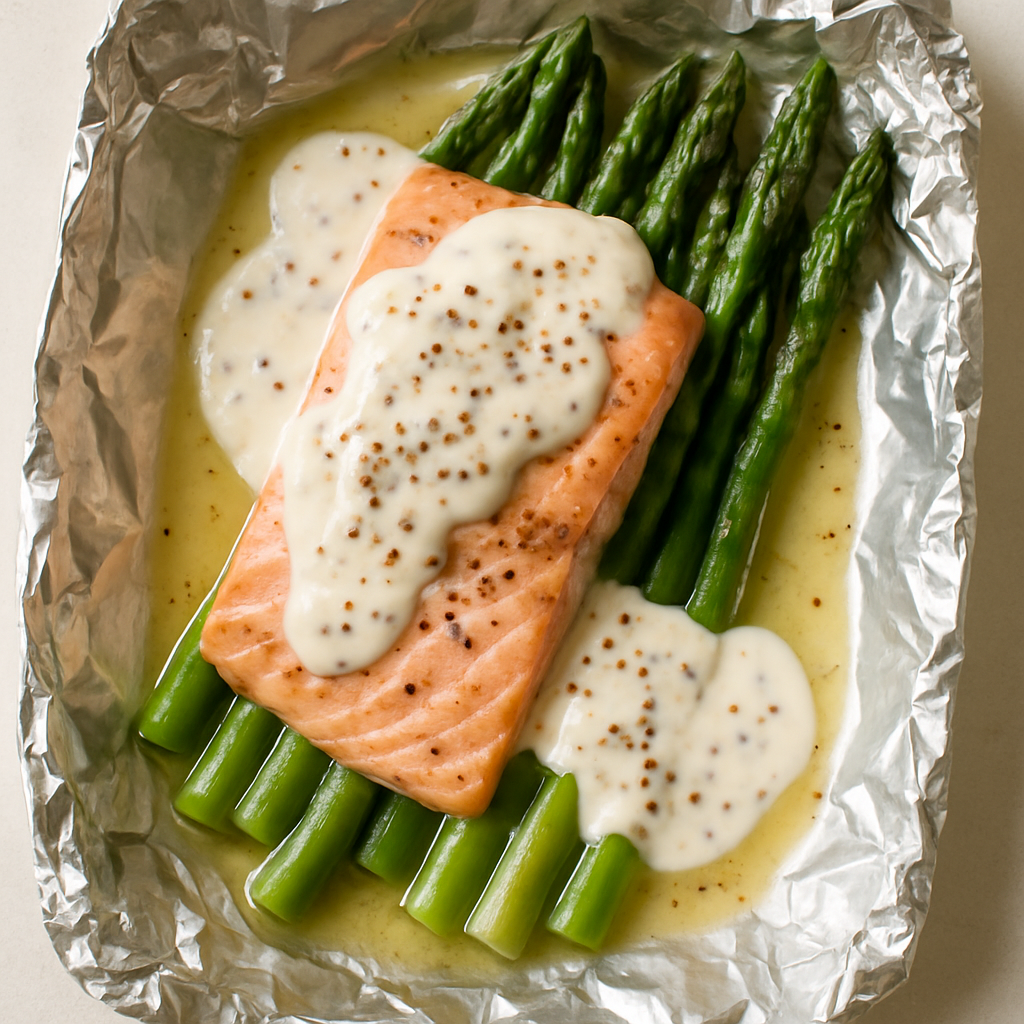12-Minute Salmon and Asparagus Packet Dinner