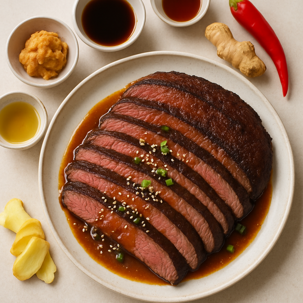 Miso-Glazed Flank Steak