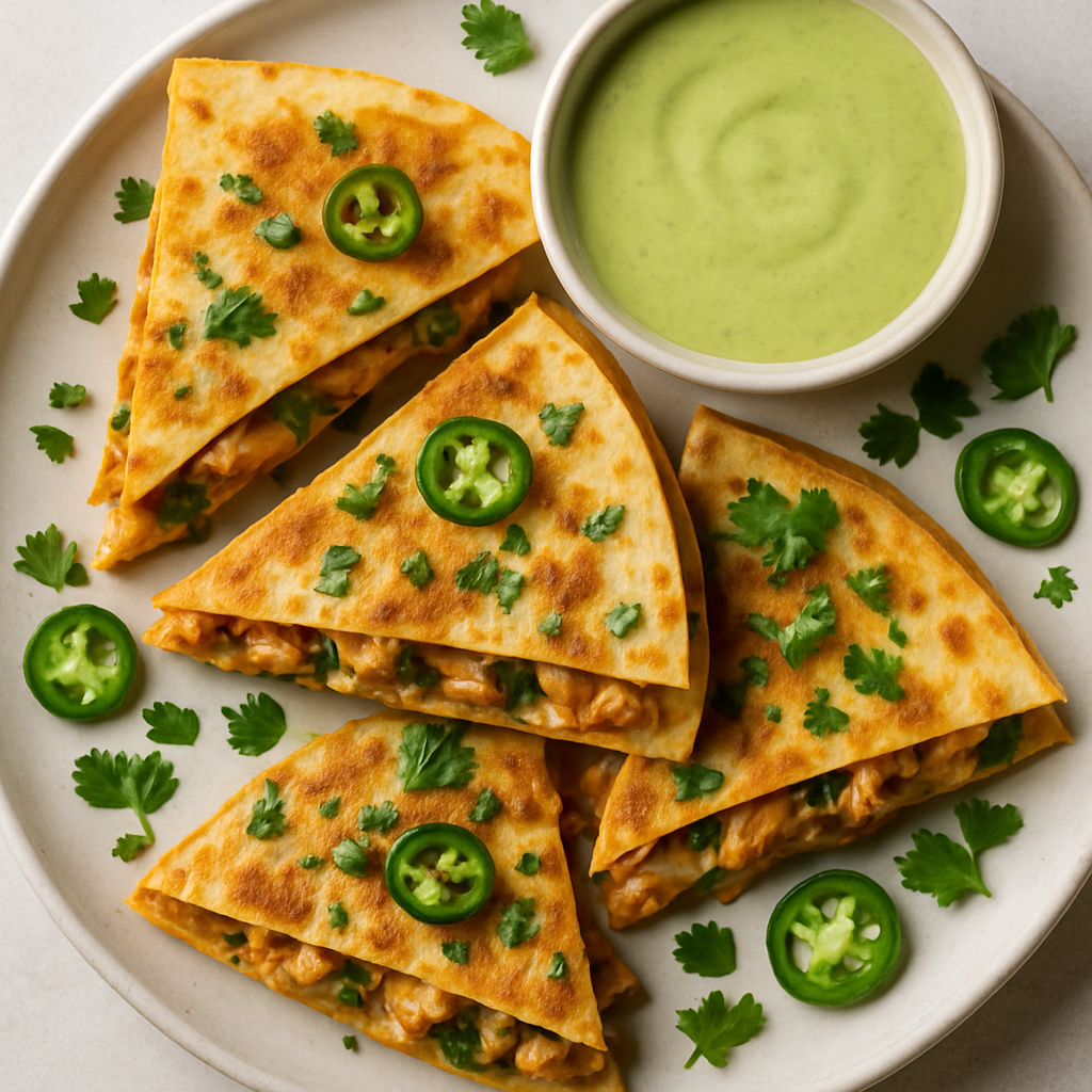 Spicy Chicken Quesadillas