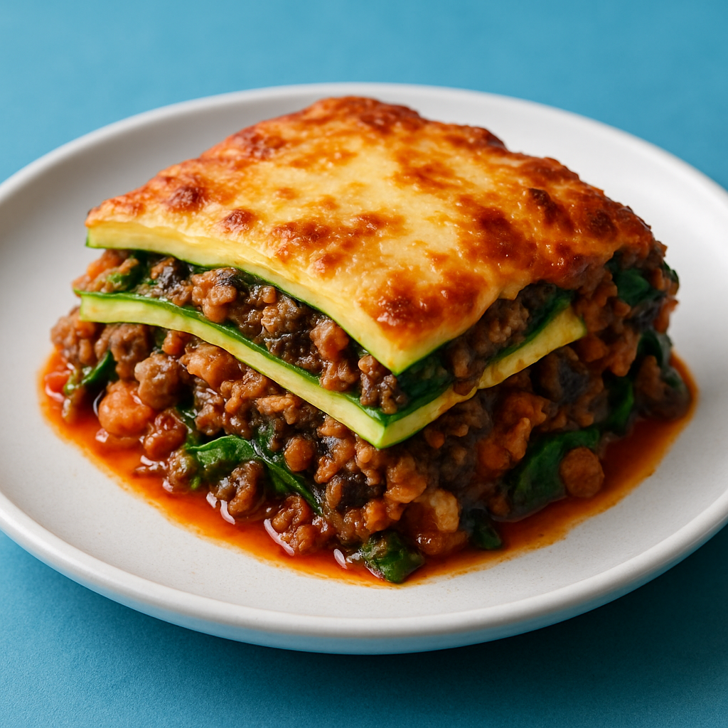 Zucchini Meat Lasagna