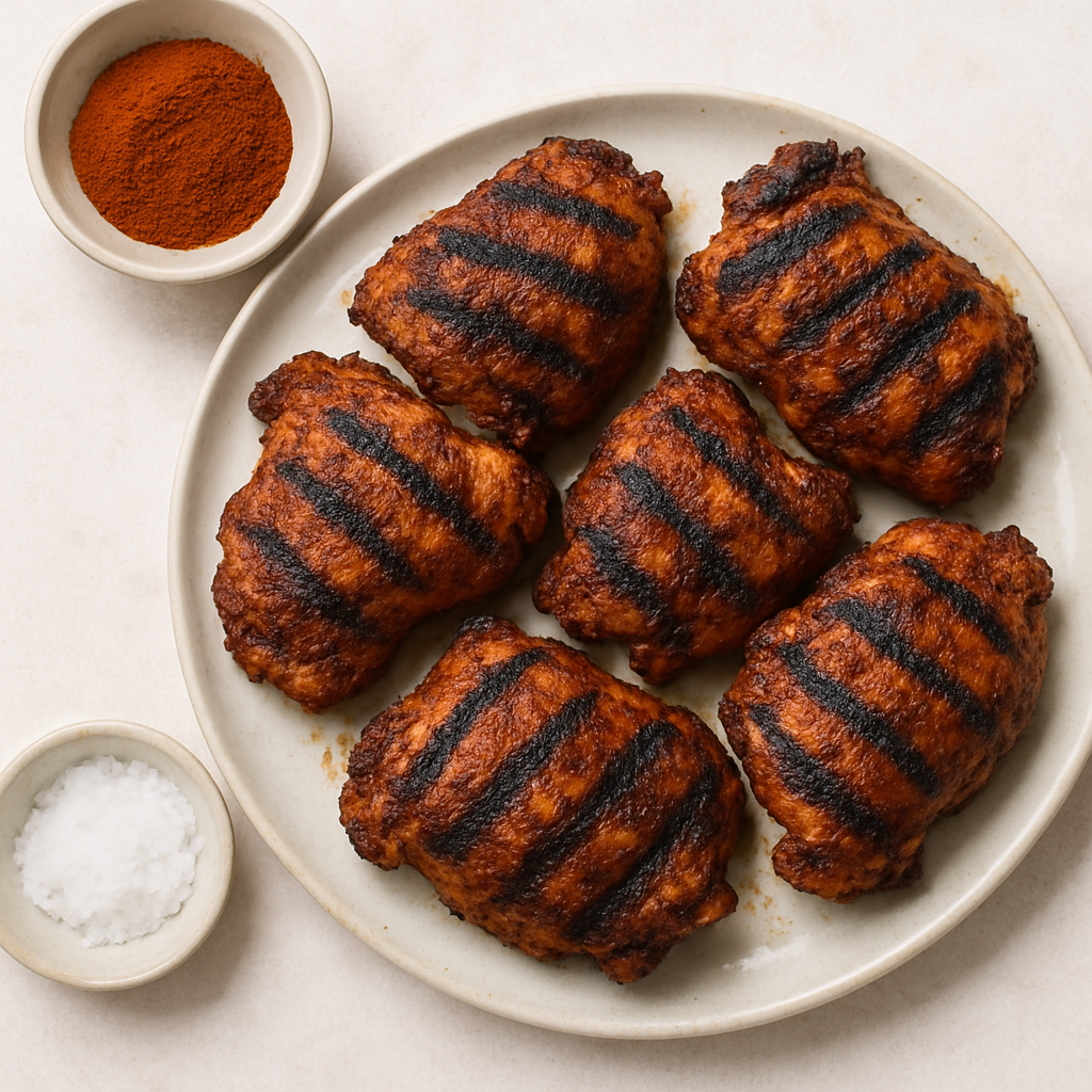Muslos de Pollo a la Parrilla con Aderezador de Chile