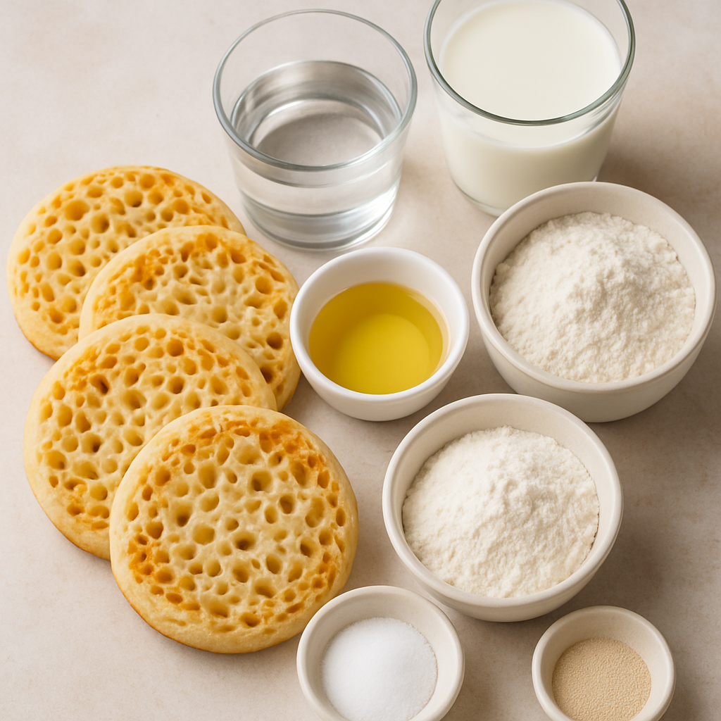 Receta de Crumpets de Fast Breads