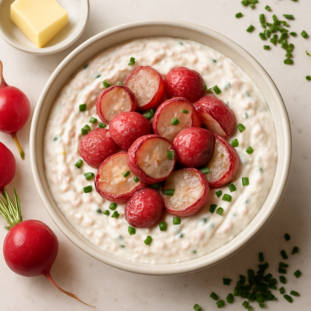 Creamy Roasted Radish Dip