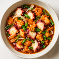 Octopus Poke With Kimchi