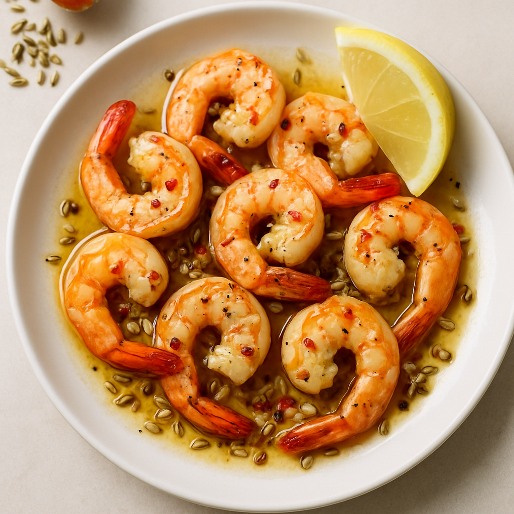 Spicy Fennel Shrimp