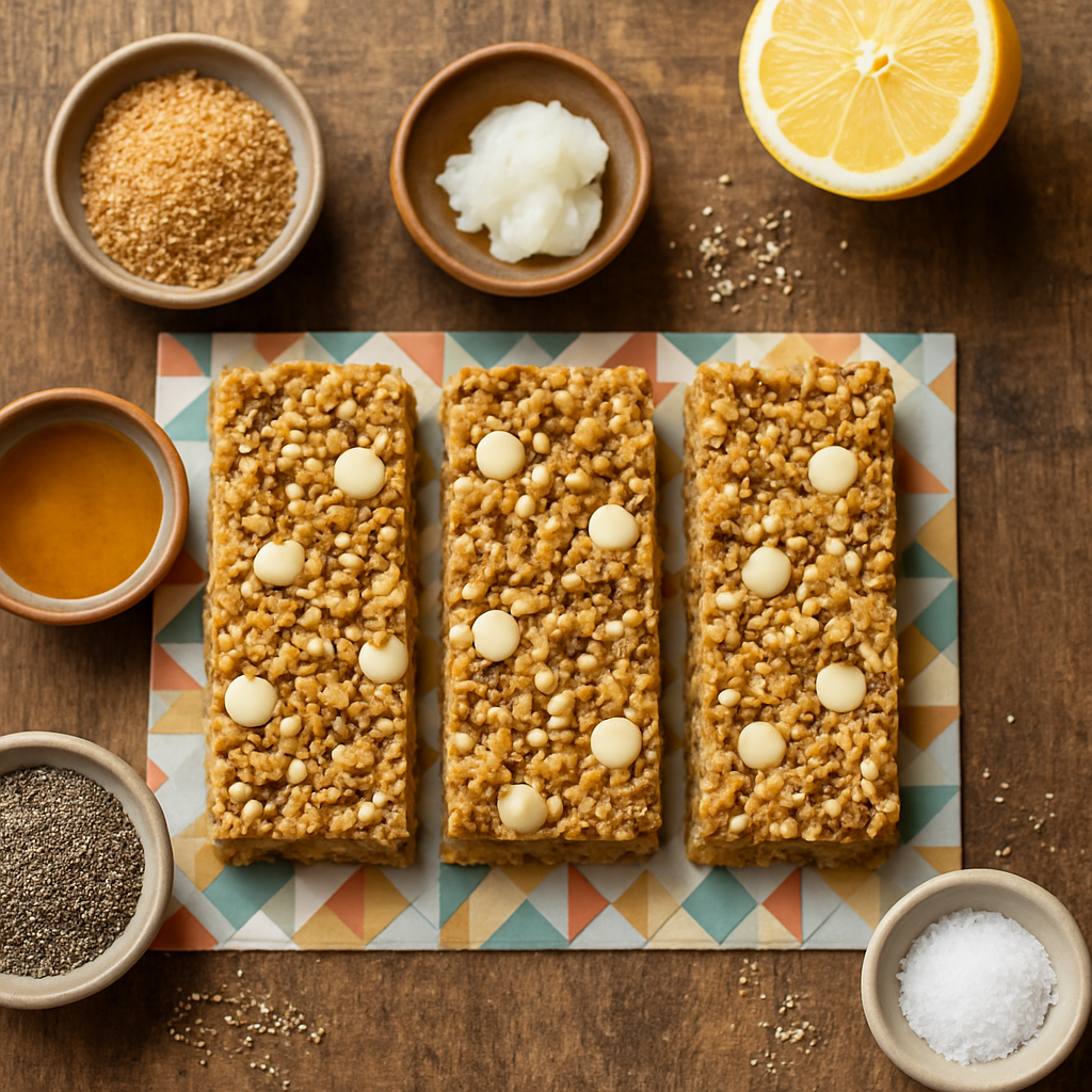 Barras de Granola con Té Earl Grey