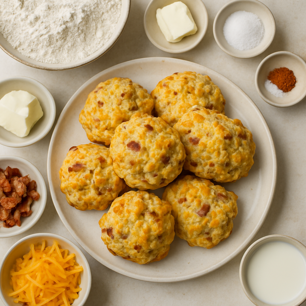 Bizcochos de Tocino y Cheddar