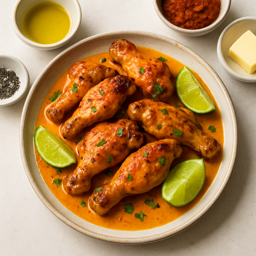 Alitas de Pollo con Curry Rojo Tailandés