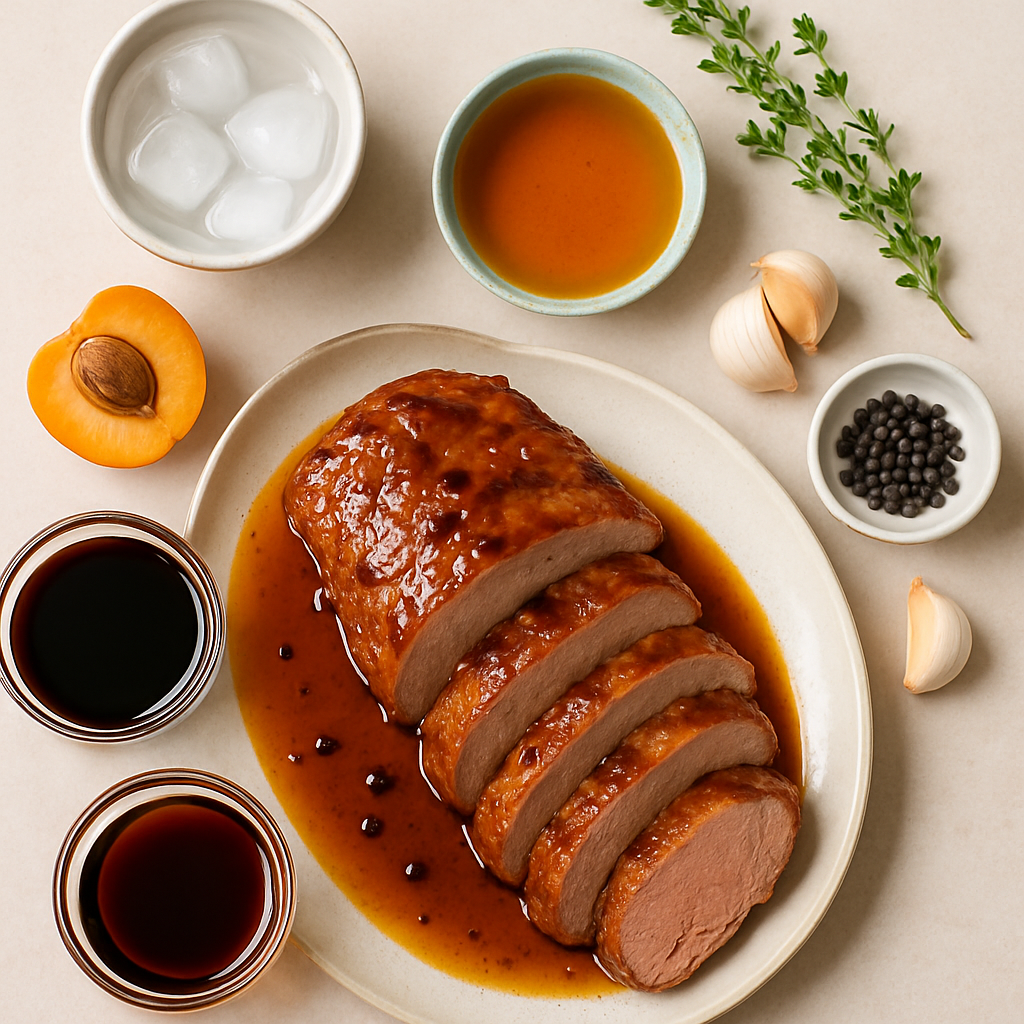 Apricot and Molasses Glazed Pork Tenderloin