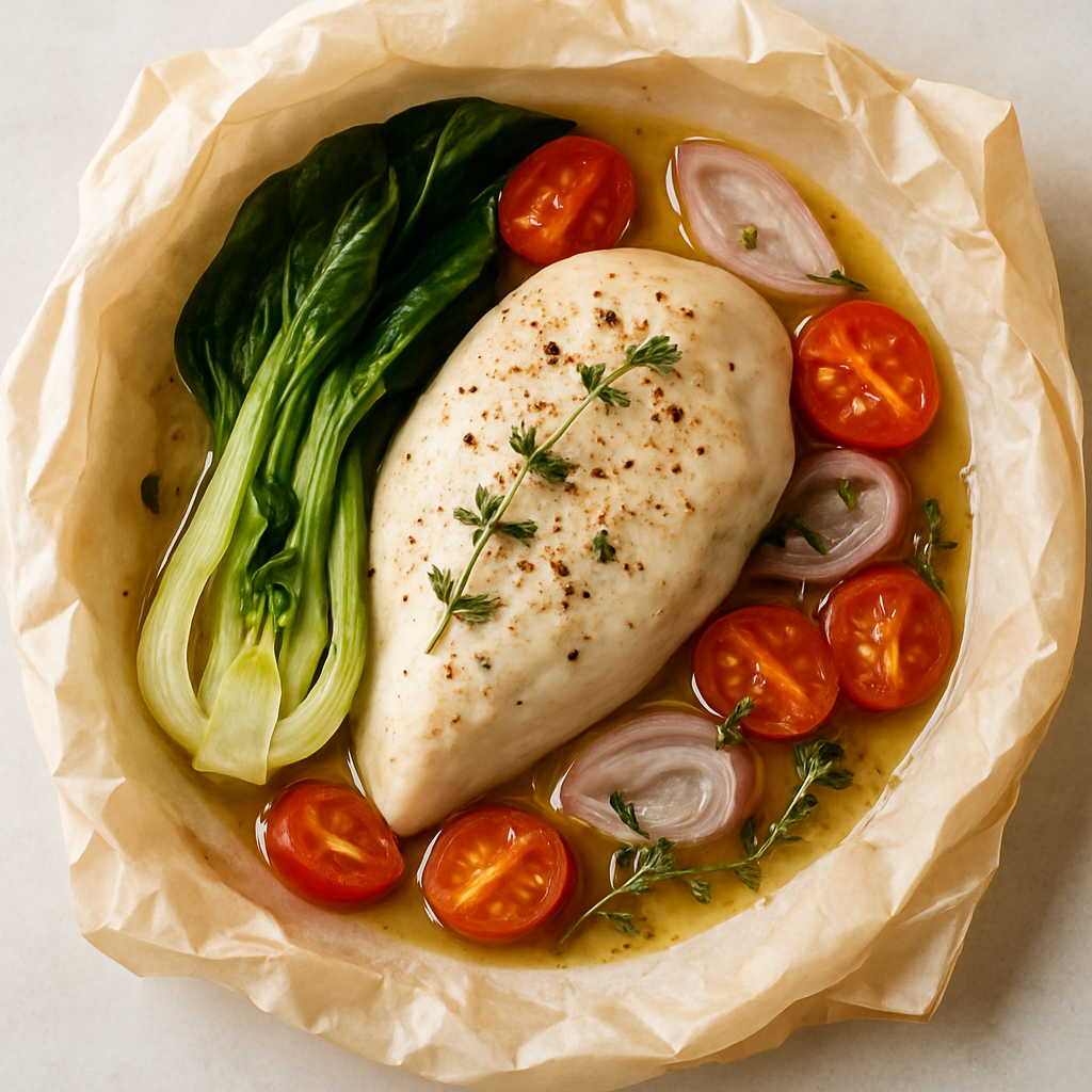 Chicken and Vegetables in Parchment