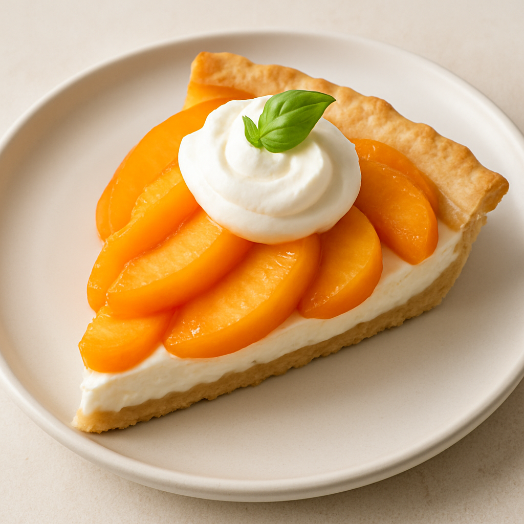 Fresh Peaches and Cream Pie