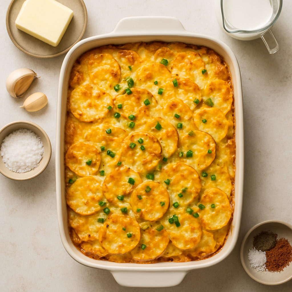 Cazuela de Papas y Cheddar Irlandesa