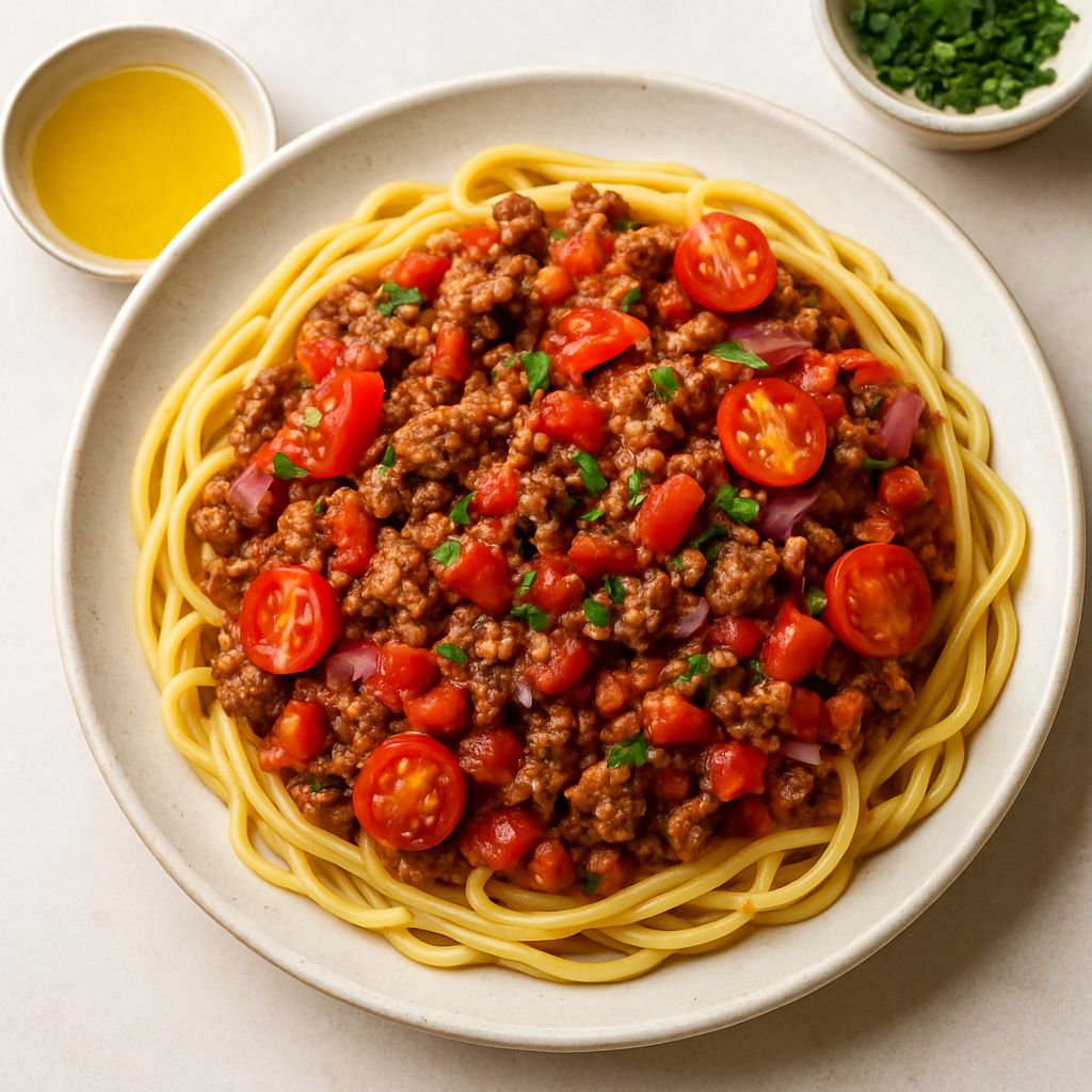 Fresh Veggie Beef Ragu