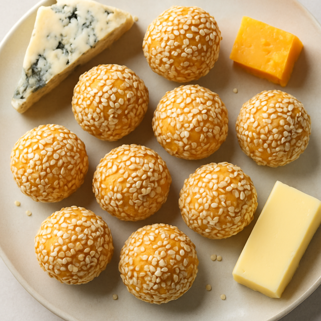 Danish Blue & Cheddar Cheese Balls