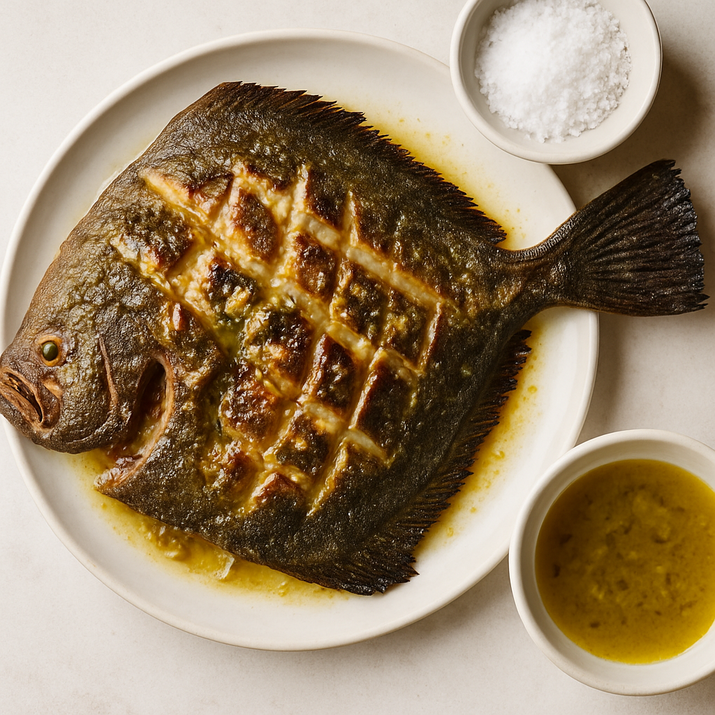 Basque-Style Grilled Whole Turbot
