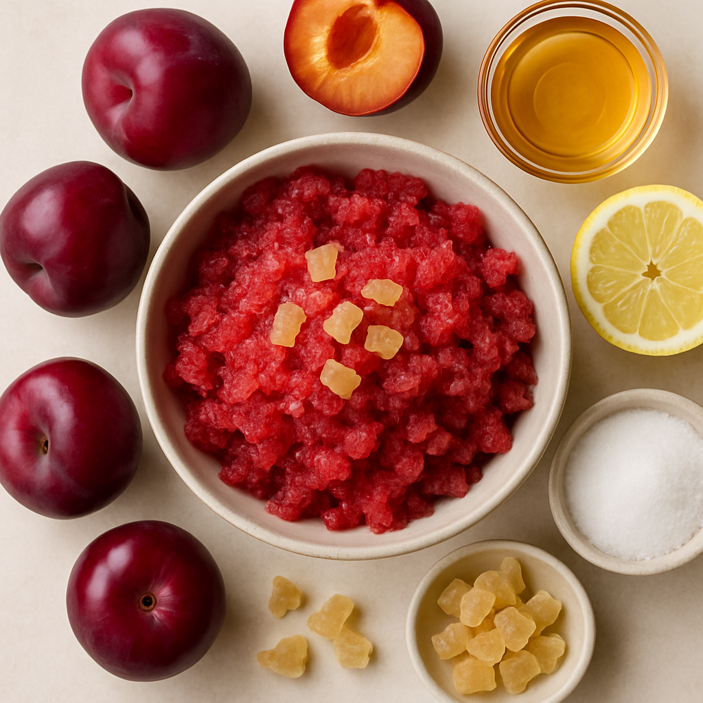 Ginger Plum Granita
