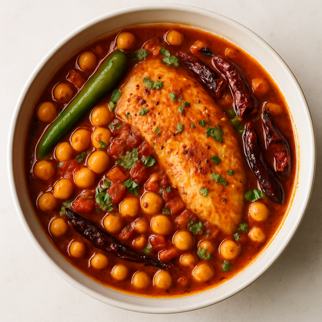 North African Fish Stew with Chickpeas