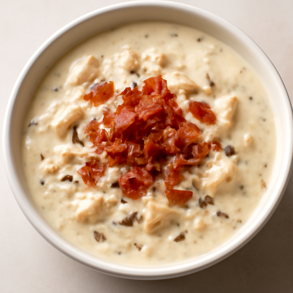Chicken Bacon Wild Rice Soup