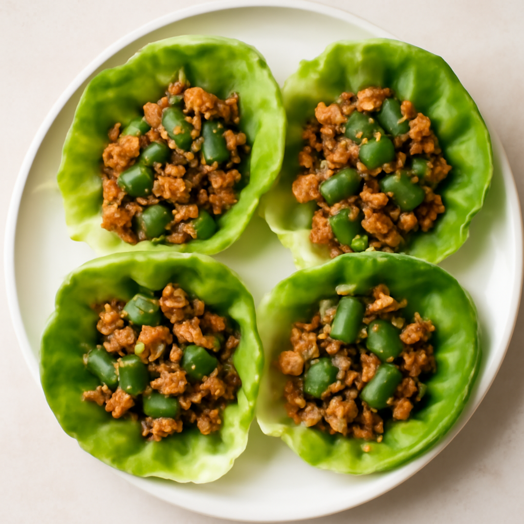 Basil Chicken Lettuce Wraps