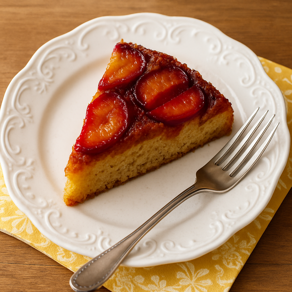 Plum Upside-Down Cake