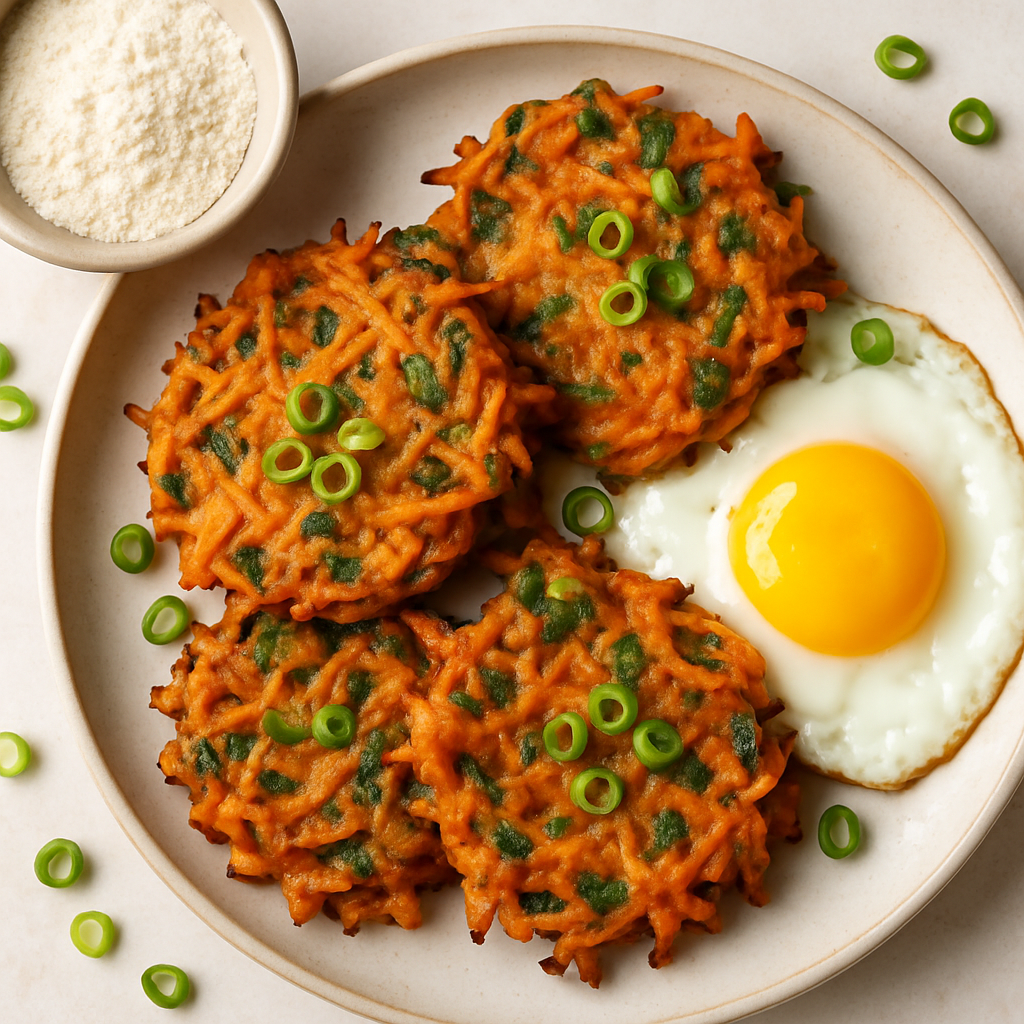 Carrot Scallion Latkes