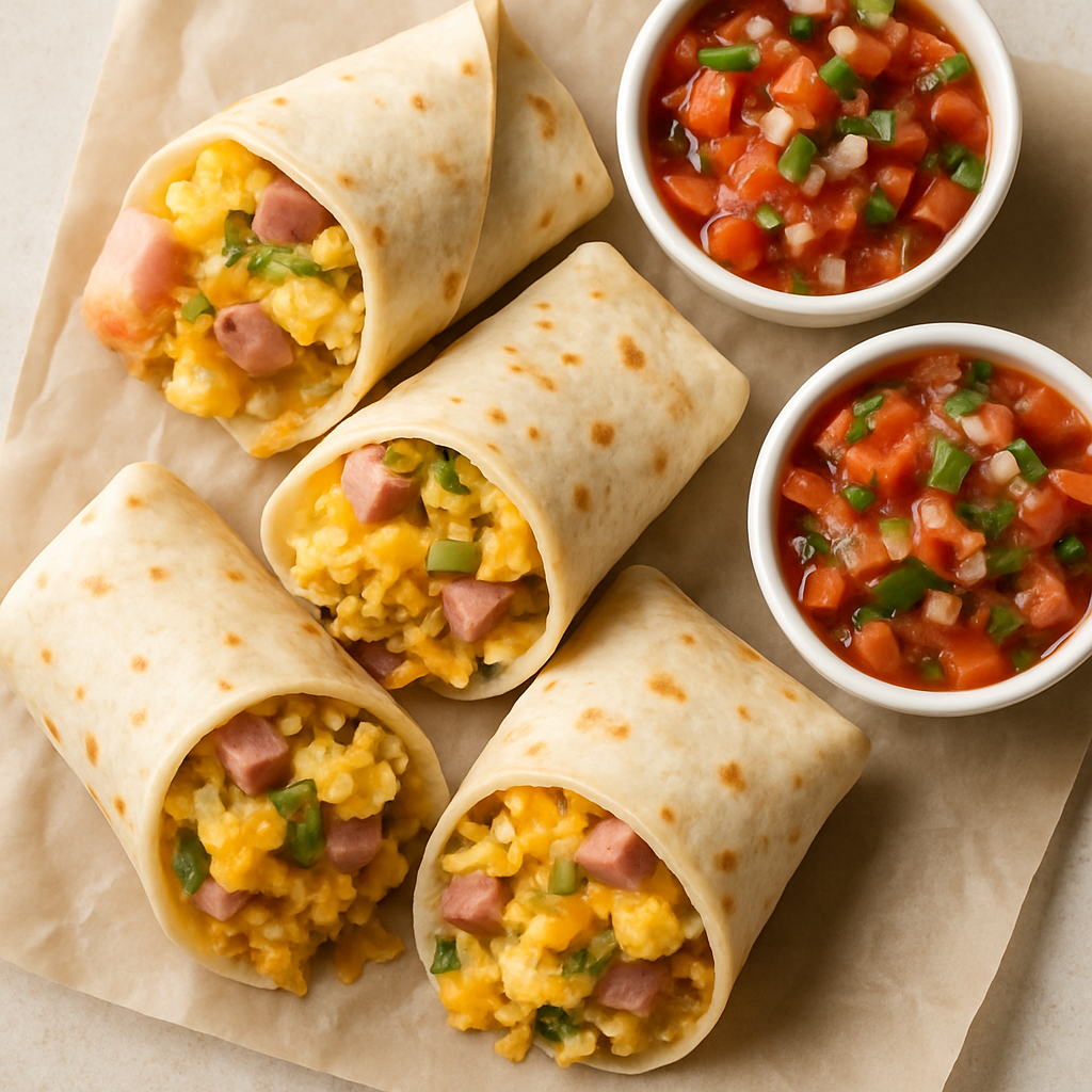 Burritos de Desayuno – Estilo Fogata