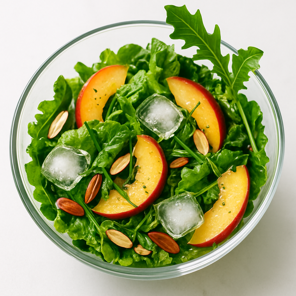 Ensalada de Verdes de Verano y Nectarinas