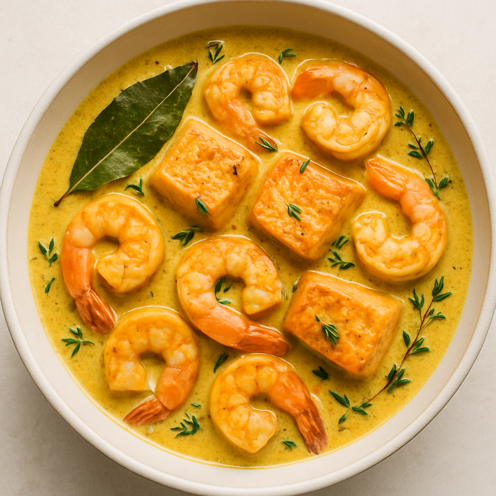 Douala Coconut Shrimp Curried