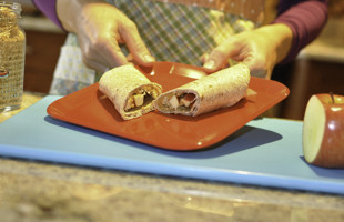 Wraps de Mantequilla de Cacahuete y Manzana
