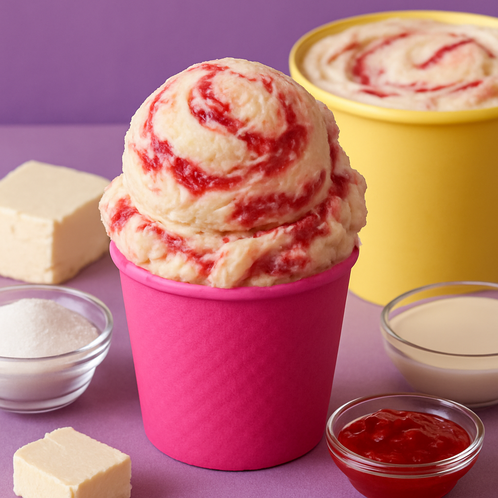 Strawberry Swirl Cheesecake Ice Cream
