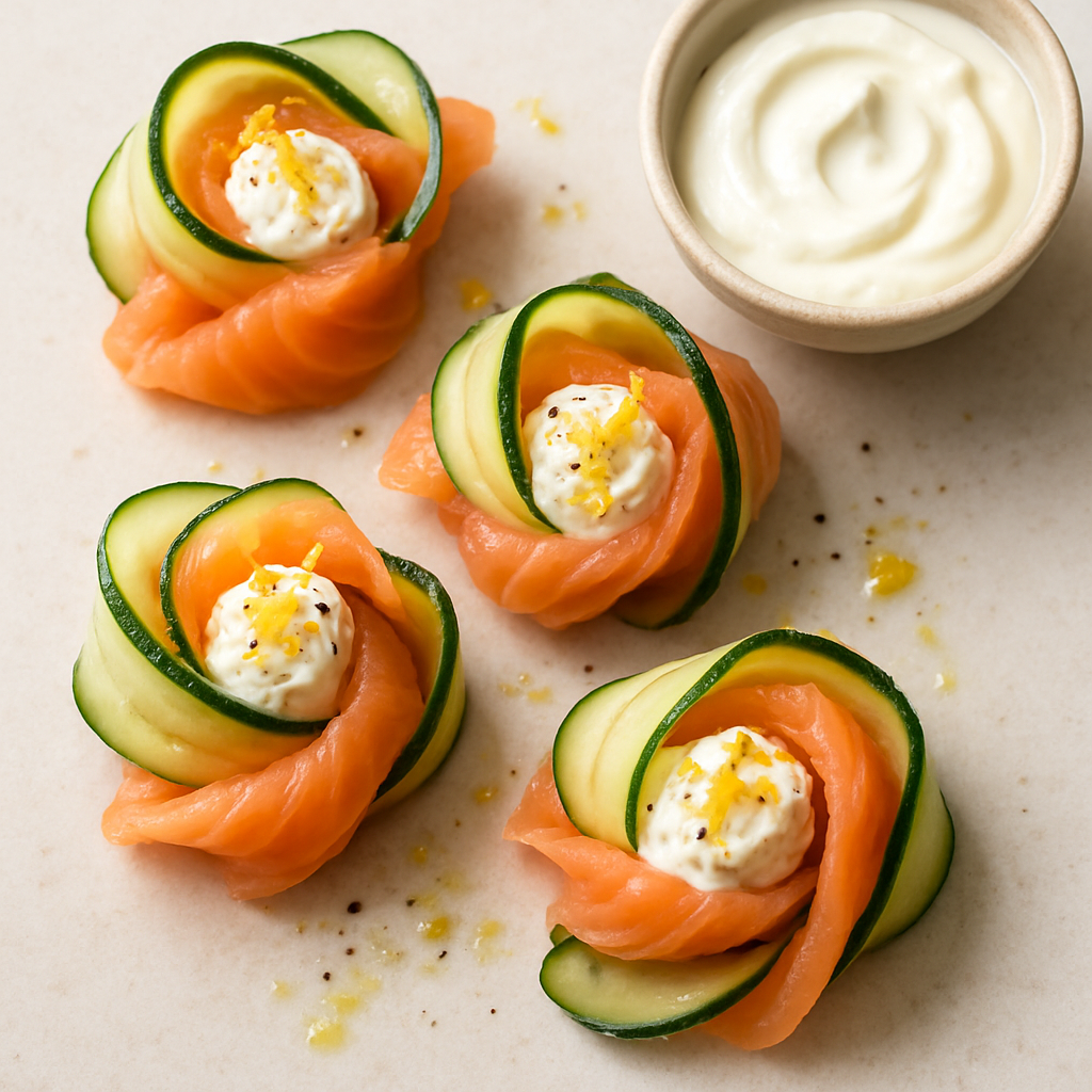 Salmon & Cucumber Twists