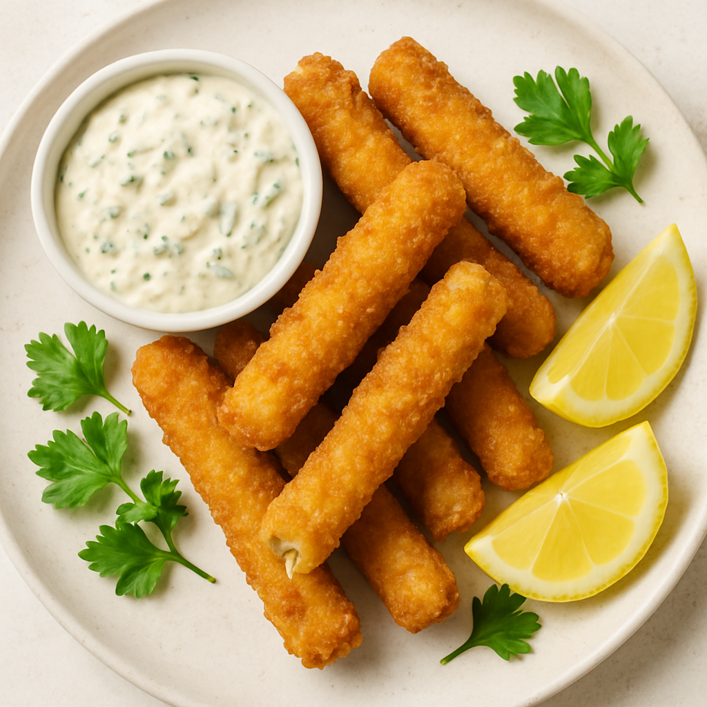 Fried Fish Fingers with Tartar Sauce