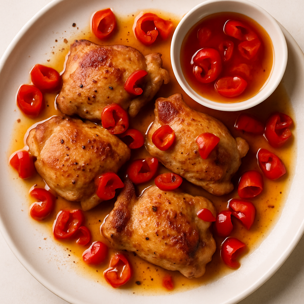 2-Ingredient Spicy Chicken Thighs