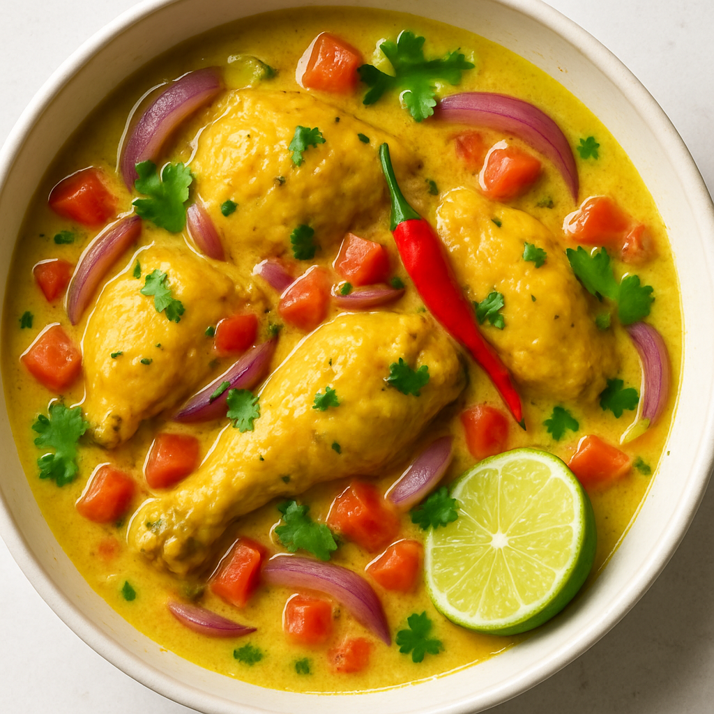 Chicken Stewed in Coconut Milk